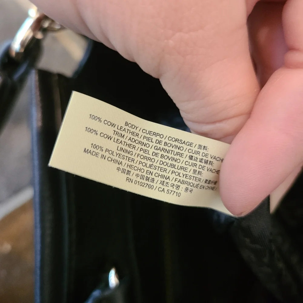 Kate Spade New York Black Atwood Place Larson Leather Satchel Crossbody Purse